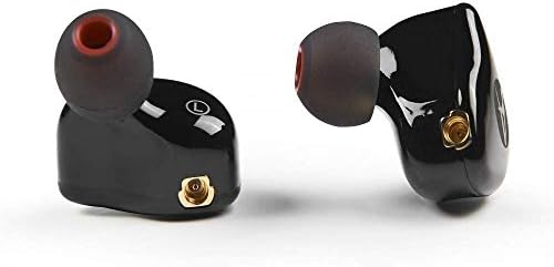 Famedy In Ear Monitors,Wired Earbuds Earphone Dual Drivers Headphone with MMCX Detachable Cables,Noise-Isolating in-ear Monitors for Musicians Sweatproof Sports Headphone, Hifi Stereo (Black, no Mic)