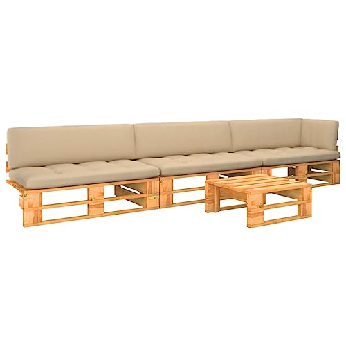 YITHOPI Balkon Lounge Gartenlounge Patio Furniture 4-TLG....