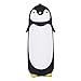 Tasse de bureau de pingouin mignon, thermos sous vide en acier inoxydable, bouteille d'eau en verre de pingouin mignon portable de 300 ML tasse à double couche tasse de voyage(le noir)