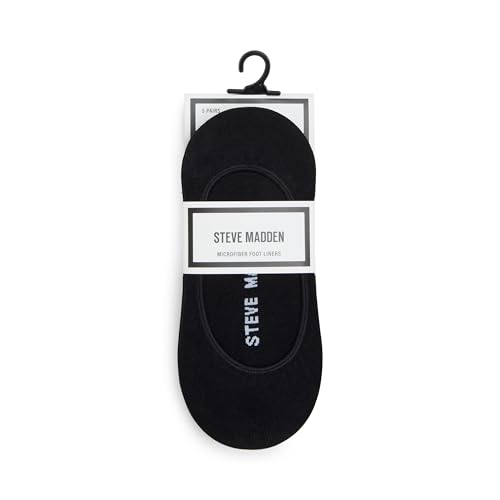 Image of Steve Madden Womens 5PK Solid Microfiber Sneaker Liners