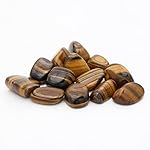 Tumbled Polished Natural Tiger's Eye Stones, Crystals and Healing Stones Quartz Bulk for Wicca, Reiki, Healing Energy, Chakra Stones, Witchcraft Supplies(10Pcs) - Image 3