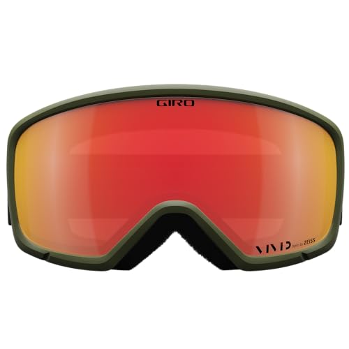 Giro Ringo Snow Goggles - Trail Green Clouddust - Vivid Ember Lens - One Size - Image 3