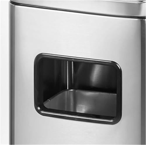 Commercial Outdoor Trash Can with Lid - Heavy-Duty Waste Container for Yard, Garage & Patio - Durable Black Garbage Bin for Easy Waste Disposal