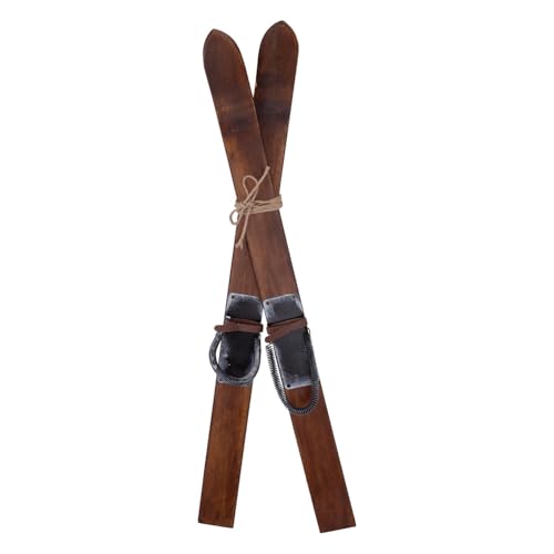 VEPATIM Ski 'Vintage' Deko zum H&auml;ngen aus Holz 60cm