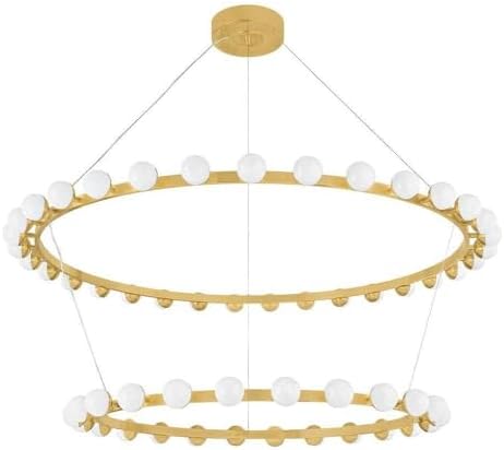 Corbett Lighting 484-61-VB Linus - 168W 57 LED Chandelier-12.5 Inches Tall and 61 Inches Wide