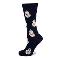 Algopix Similar Product 16 - Star Wars BB8 Navy Dress Socks Shoe
