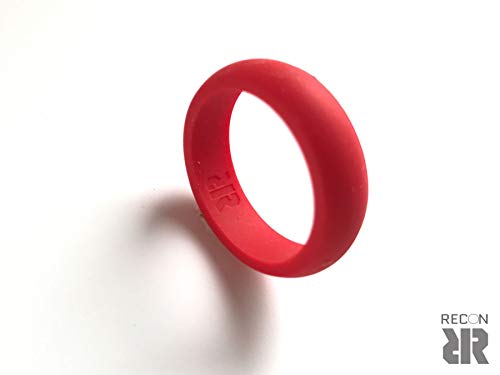 Anillo de silicona rojo para mujer miniatura 3