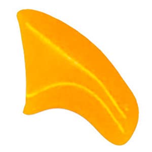 Pretty Claws 60 Piece Soft Nail Caps with Adhesive for Cat Claws - Fluorescent Orange X-Small