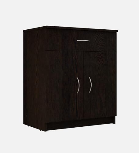 Image of Cabin Multipurpose Storage Unit /Engineered Wood Free Standing Cabinet (Finish Color - Dark Wenge, Knock Down)