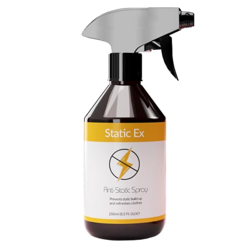 StaticEx Anti Static Spray for Clothes & Fabrics - Anti-Wrinkle & Crease Release Spray Textiles Static Guard Fabric Refresher Odour Eliminator Easy to Use Made in Germany 250ml