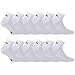 Diadora Chaussette Homme Coton - Lot de 12 - Chaussettes Sportswear Homme, Maille Aérée, Respirantes, Blanc, 39-42