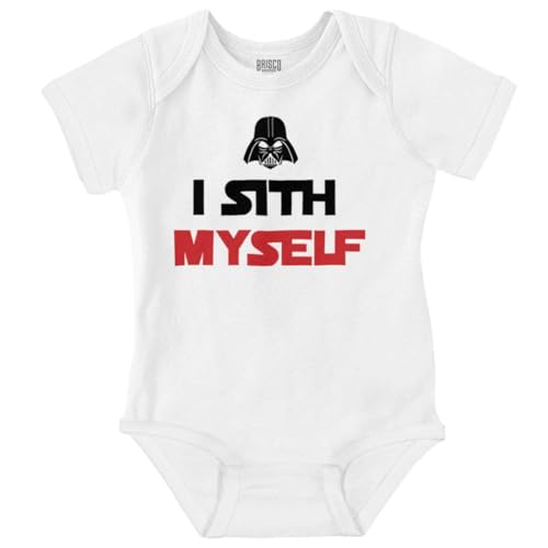 Image of Brisco Brands Spaced Myself Dark Galaxy Nerd Baby Romper Boys or Girls