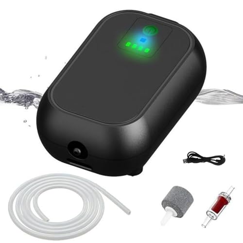 Aireador De Cebo | Bomba De Aire De Portátil - Aireador Doble Fuente De Alta Potencia para Acuario Y Cubo De Cebo De