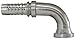 Gates 12GS-8FL90-050 GlobalSpiral Couplings, Code 61 O-Ring Flange, Zinc Plated Carbon Steel, 4.80", 90? Bent Tube, 3/4" ID