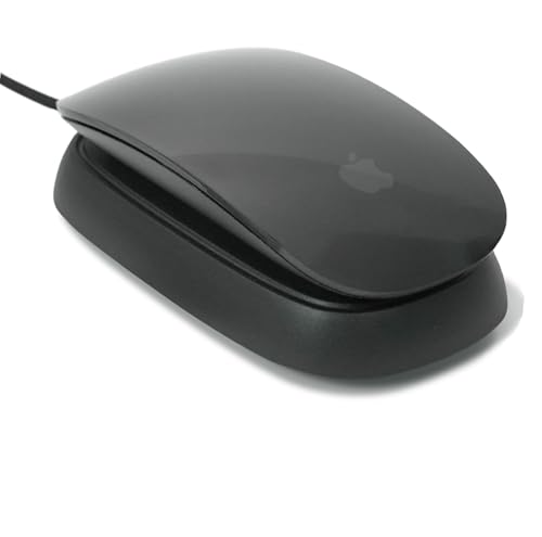Image of Ascrono - Charging Station Compatible with Apple Magic Mouse - Black - Perfect Accessories | Usable As Charging Dock, Stand & Charger | Includes 5ft (1.5m) USB-C Cable | USB-C Connector