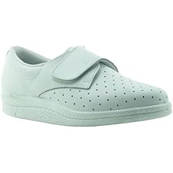 Zapatos De Trabajo Mujer Blancos escoolers E1 - Blanco 38