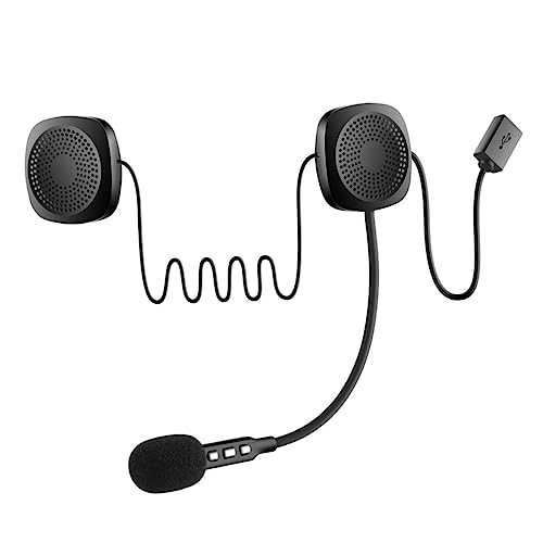 DIYEAH 1Pieza Auriculares BT Inalámbricos para Casco De Motocicleta con Micrófono Sonido De Compatibles con Cómodo para Largos
