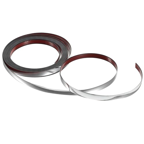 Beaupretty Cinta Autoadhesiva de Sellado de PVC para Juntas de Pared Tira Flexible y Resistente para Protección de Grietas Baño Cocina y Salón Color Plata Brillante
