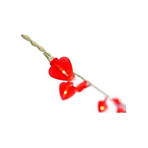 HAB & GUT -L006-R- Guirnalda Luminosa Corazones Rojos LED 40 lámparas 5m Cover