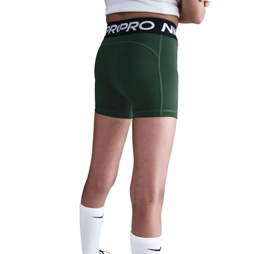Image of Nike Girls' Pro Shorts (Little Big Kid), Fir /White