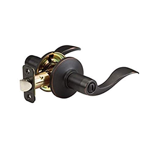 Master Lock WL0312P Wave Lever Door Knob with Lock, Aged Bronze