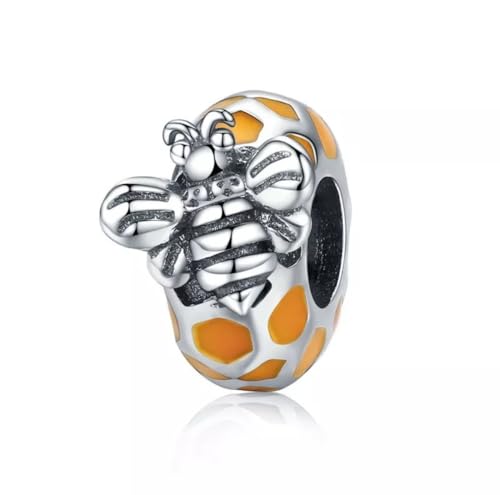 Abalorio espaciador de abeja plata 925 evita el desgaste y choque de tus charms