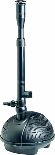Pontec 57124 PondoVario 2500 - Wasserspielpumpe für den Einsatz in Gartenteich und Zierbrunnen / Teichpumpe / erzeugt vier unterschiedliche Fontänen, Braun
