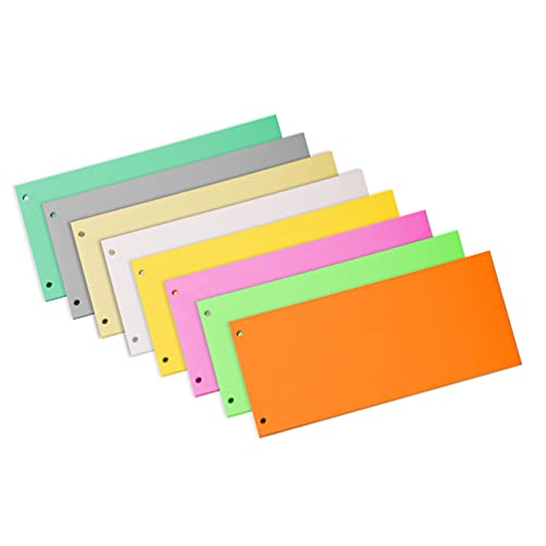 Exacompta 13385B 100er Pack Premium Karton-Trennstreifen. 10,5 x 24 cm grau. Für eine übersichtliche Anblage Ihrer Dokumente. Trennlaschen… – Ansicht 3