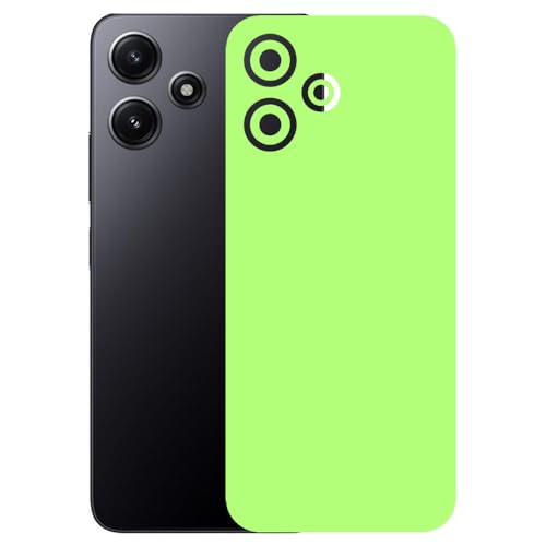 Image of AtOdds - REDMI 12 (5G) - Mobile Back Skin Sticker - Lamination - Rear Screen Guard Protector Film Wrap (Coverage - Back+Camera+Sides) (Design - Dark Glow)