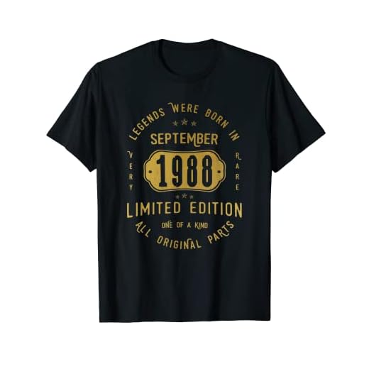 34 años Cumpleaños Las Leyendas nacen en Septiembre de 1988 Camiseta