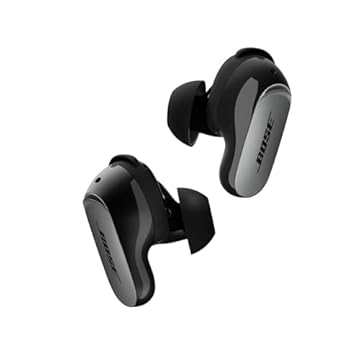 Bose Fones de ouvido QuietComfort Ultra Bluetooth (2ª geração), fones de ouvido sem fio com cancelamento de ruído, bateria de até 6 horas, classificação IPX4, áudio imersivo, graves profundos, preto