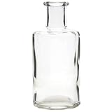 Material Tischvase: Glas 12 x Vasen aus Glas Vintage H 13 cm - Glasvasen für die Tischdeko - Blumenvasen - Kleine Dekoflaschen - Deko-Flaschen Vintage Farbe ohne Musterung
