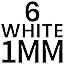 White - 1mm (6 Pack)