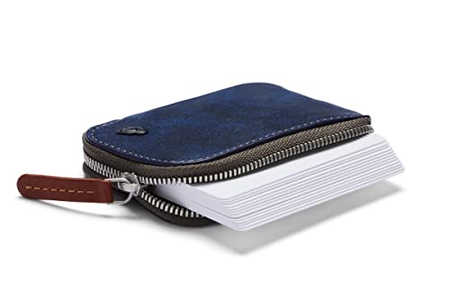 Bellroy Leather Card Pocket Wallet (Max. 15 Cards And Bills) - Ocean #TOP3