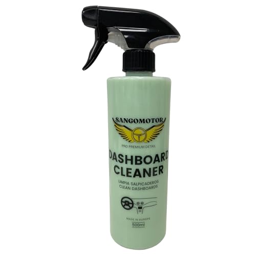 Limpia Salpicadero Cuidado del Interior Limpiador Salpicaderos y Plásticos Interiores de Coche. Cuidado Profesional para Plásticos y Vinilos | Aroma Coche Nuevo | Fórmula Azul Claro y Biodegradable.