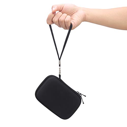 Lacdo Hard Carrying Case for Samsung T9 Portable Solid State Drives 1TB 2TB 4TB USB 3.2 External SSD Hard EVA Shockproof Storage Travel Bag, Black+Black