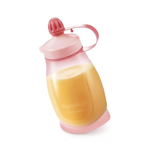 Tescoma Botella Flexible C/Cuchara 200ML PAPU Papi Rosa