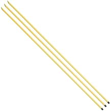Golf Alignment Sticks 58", Golf Sticks Alignment Rods 3 Pack, Full Alignment Sticks for Golf Training, Golf Practice Swing Trainer for Aiming, Putting, Yellow