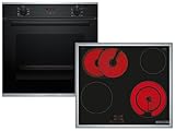 Bosch HBD431FH63 Set Backofen HBS233BB0 + Glaskeramikkochfeld PKN645BA2E