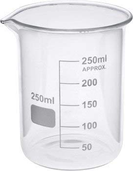 LAB CREATION Borosilicate glass beaker 250 ml Pack of 1