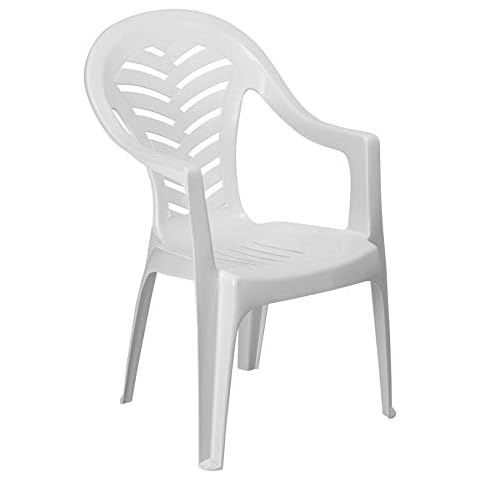 Resol 2x White Palma Stackable Garden Chairs Cover