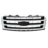 Maille Ventilation Compatible Avec Ford Pour Expedition 2015 2016 2017 Calandre Avant De Remplacement Pour Pare chocs Avant Supérieur Couleur Argent Lingot