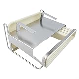 Gettimore Cocina de acero inoxidable 304 perfectamente organizada con almohadillas de silicona y bandeja de goteo extraíble para limpieza