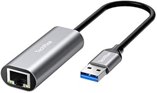 TechRise USB Network Adapter, High Speed USB 3.0 to RJ45 Gigabit Ethernet LAN Network Adapter Supporting 10/100/1000 Mbps