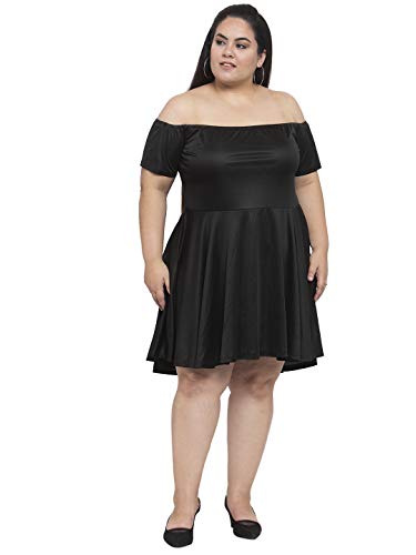 Image of Flambeur Women's Hosiery Fit and Flare Knee-Length Dress