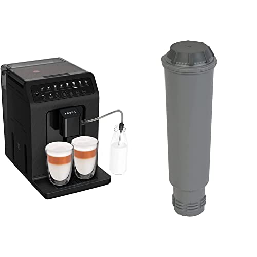 Krups EA897B Evidence ECOdesign Kaffeevollautomat | automatische Espresso- und Cappuccino-Funktion & F 088 01 Wasserfilter f. alle Orchestro-Modelle Espresso-/Kaffeemaschinenzubehör