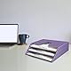 Acrimet Unterlagenhalter Dreifach Horizontalen (Solide Lila Farbe)