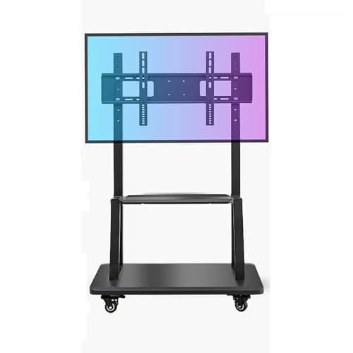 Soporte móvil para TV de piso ajustable en altura miniatura 1