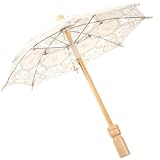 Parasol en dentelle pour mariage – ce parasol est fabriqué en bois et en dentelle, robuste et
