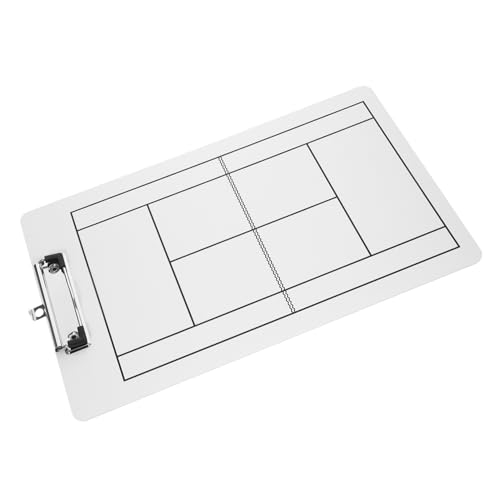 BESPORTBLE Tennis Strategy Board Competition Board Race Strategy Board Tennis Clipboard PVC Dry Erase Board